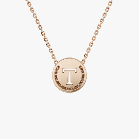Alphabet Gold Necklace (T)
